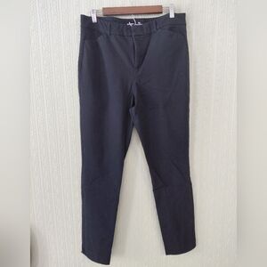 OLD NAVY pixie High Rise Secret Slim Pockets Black Pants Chino Style Casual